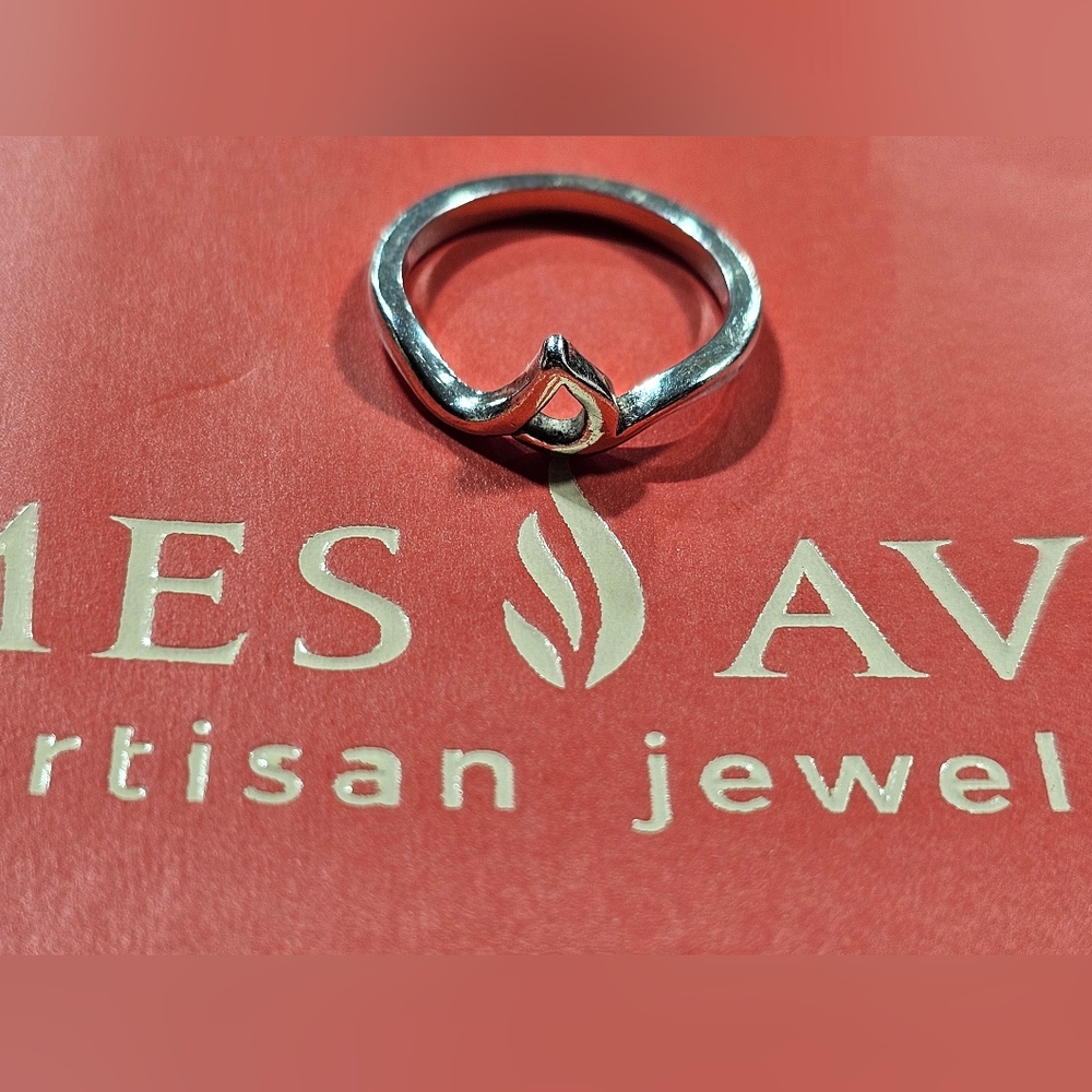 James Avery Sterling Initial Script Ring "S" - image 1